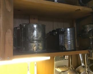 Bromwell sifter and a larger industrial sifter