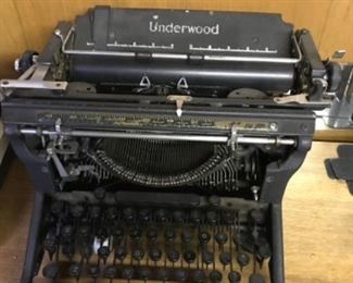 Underwood vintage typewriter... (that makes 3 at the sale)