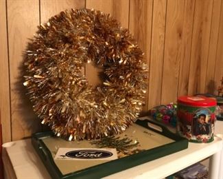 Christmas wreaths and Christmas items