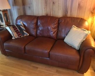 Leather sofa, great shape and very comfy. 
Lane Furniture. Smoke and pet free home. 