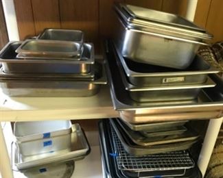 Baking sheets, pans, cake pans, industrial serving stainless