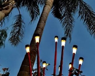 Outdoor Solar Light Sticks and Planter
$20