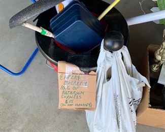 Bucket And Bag
Bathroom Accessories 
$15