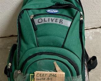 Official CERT Earthquake Preparedness Backpack complete with all necessary medical supplies and tools.
$15