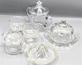 6 Piece Lot of Crystal Dishes