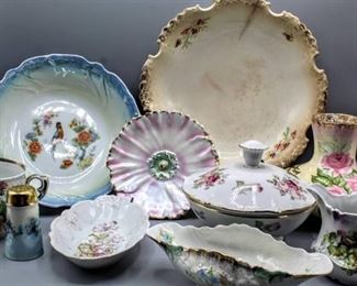 (10) Pieces of Gorgeous Antique/Vintage China - Dresden, Bavarian, Royal Bayreuth ...