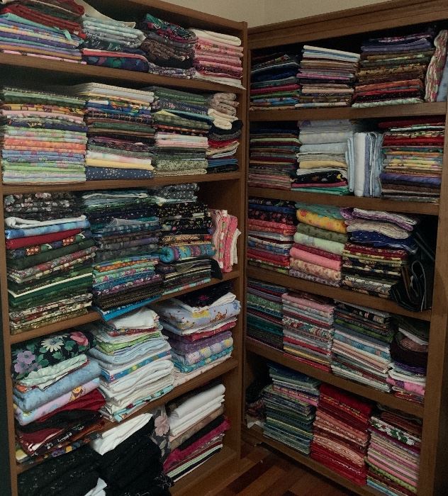So much fabric to choose from!