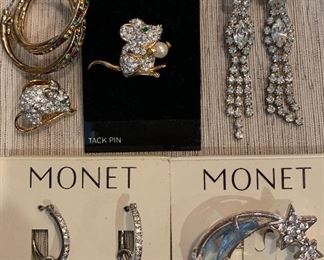 Vintage Costume Jewelry Monet, Swarovski