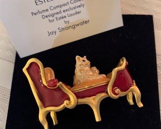 Estee Lauder Perfume Compact by Jay Strongwater