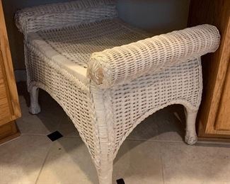 Wicker Bench