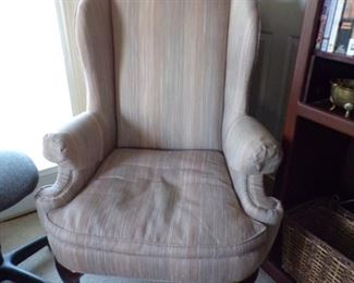 pair of these Henredon wingback chairs