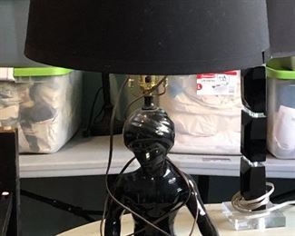 https://www.ebay.com/itm/114631324041 WRB4001: Mid Century Black Lamp. India Boy Pickup Only Buy-it-Now $99.00