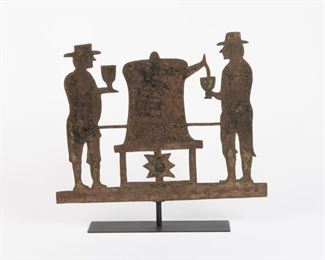 2: Figural Sheet Iron Weathervane, 19th c.