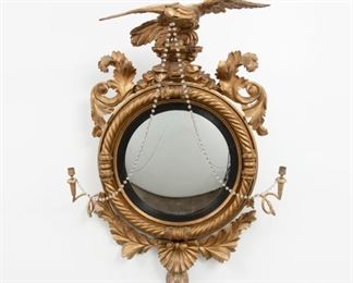 5: American Federal Eagle Bulls Eye Mirror, Early 19th c.