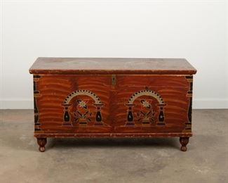 8: Berks County Painted Blanket Chest, Early 19th c.