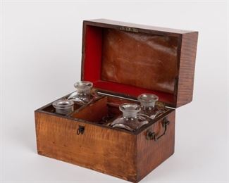 14: Tiger Maple Four-Decanter Tantalus