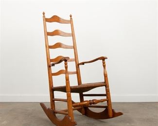 27: Ware Ladder-Back Rocking Chair, ca. 1800
