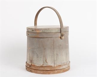 31: Large Blue Firkin, 19th c.