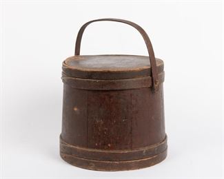 32: Large Green Firkin, 19th c.