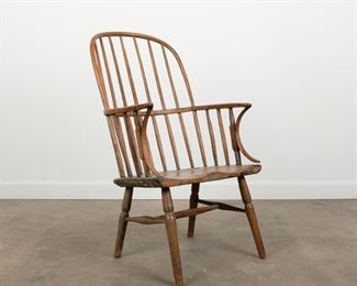 40: English Sack Back Windsor Chair, 18th c.