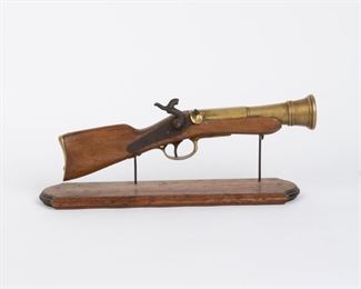 58: Percussion Belgian Coach Blunderbuss, 19th c.