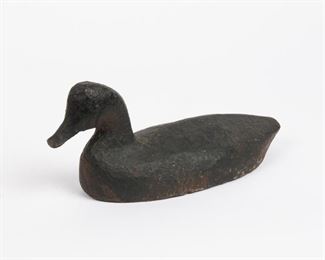 62: Antique Iron Sinkbox Blind Duck Decoy