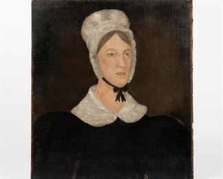 70: Folk Portrait of Eleanor Townsend Dashiell Wailes, 19th c.