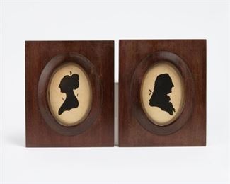 71: Peale Museum Silhouettes, George and Martha Washington