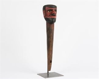 85: Hand Carved and Painted Dummy Head