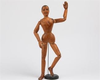 87: Hand-carved Articulated Artist's Model