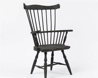 121: Child's Painted Comb Back Windsor Armchair