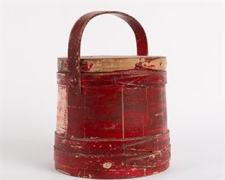 123: Red Painted Firkin