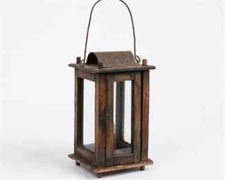 149: Antique Wooden Lantern