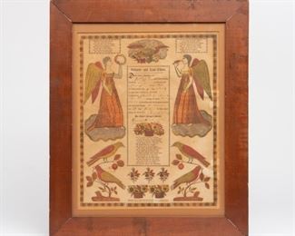 162: 1851 Pennsylvania German Fraktur