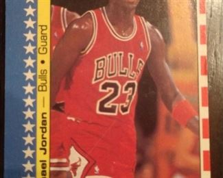1987 Fleer Michael Jordon Sticker Card
