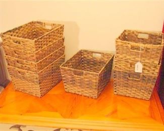 31. Nest of Eight 8  Woven Baskets