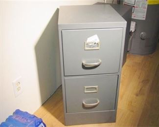 38. 2 Drawer Metal File Cabinet