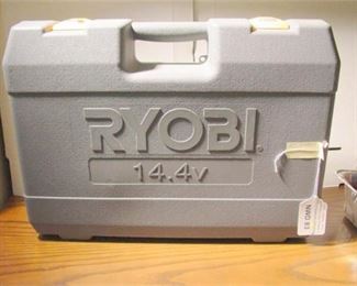 44. ROBI Cordless Drill set with case Stud Finder Quantity of Nails  Screws