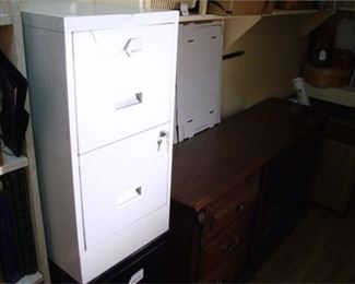 45. 2 Drawer Metal File Cabinet