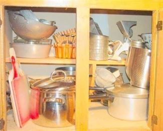 77. Large Variety of Cookware, Pots Pans  Bakeware