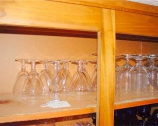 74. Cupboard 3 Top Shelf 37C  Wine Glasses and Glass Tumblers