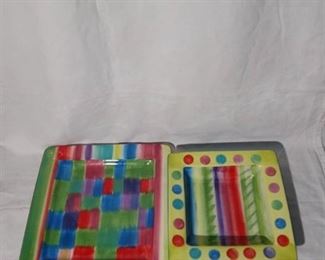 Square Plate and Square Bowl