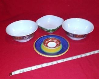 Melamine Melmac Plastic Rice Bowl Design Asian/ China Tea Saucer/ Chinaware Small Plate/ Chinaware Small Rice Dish