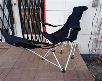 Outdoor Lounge Sun Chair w/ Foot Rest