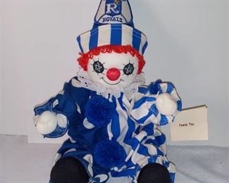 1985 KC Royals Dick Howser Good Luck Charm Clown Doll by Anna Acock