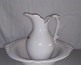 Vintage Royal Haegar Water Pitcher and Basin