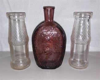 Lot of 3 Vintage Glass Vases