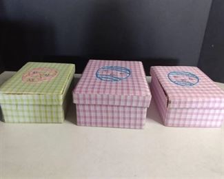 Lot Of 3 Decorative Easter Boxes