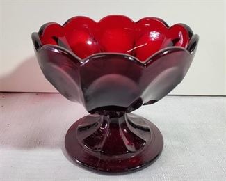 Anchor Hocking Ruby Red Candy Dish