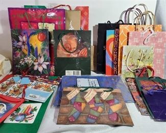 Lot of 20+ Gift Bags .2 New Packaged Packing Paper